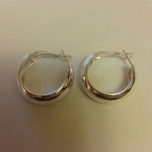 Sterling silver hoops